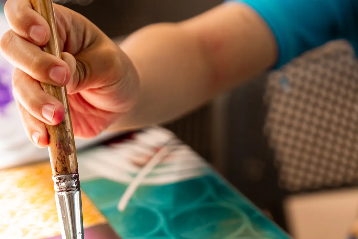 Actividades con pinturas para niños en Hotel Cala d’Or Playa